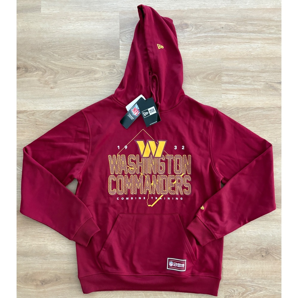 NWT Men's New Era Washington Commanders NFL Combine Training Hoodie -Medium- Red